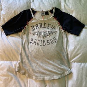 Vintage y2k Harley Davidson fitted t-shirt